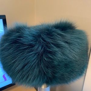 Real fox fur hat